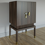 Кабинетный шкаф Elsa Dreams Walnut с 2-мя ящиками варинант исполнения - 6 | Loft Concept в Новосибирске