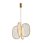 Люстра с гравировкой на акриловых плафонах Gravyura Bronze D 50 см варинант исполнения - 2 | Loft Concept в Новосибирске