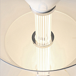 Подвесной светильник светодиодный в виде ряда белых металлических конусов  Herringbone варинант исполнения - 8 | Loft Concept в Новосибирске