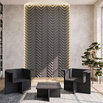 Гипсовая 3D Панель LOVE SPRUCE варинант исполнения - 1 | Loft Concept в Новосибирске