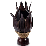 Настольная лампа черная INDONESIAN LAMPS 1 варинант исполнения - 1 | Loft Concept в Новосибирске