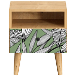 Прикроватная тумба с изображением на ящике Elise Nightstand варинант исполнения - 18 | Loft Concept в Новосибирске
