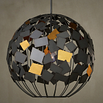 Люстра в форме сферы с декором из металлических квадратов Path to the Stars варинант исполнения - 3 | Loft Concept в Новосибирске