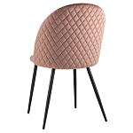 Мягкий стул в велюре пыльно-розового цвета Miruna Chair варинант исполнения - 4 | Loft Concept в Новосибирске