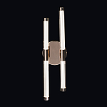 Бра с круглым основанием золотого цвета и двумя вертикальными плафонами Hex Scaffold варинант исполнения - 2 | Loft Concept в Новосибирске