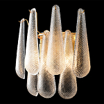 Бра с подвесками из рифленного стекла в форме капель Textured Glass варинант исполнения - 1 | Loft Concept в Новосибирске
