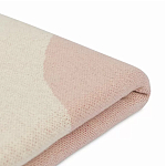 Плед из хлопка бежевого цвета с абстрактным принтом Elysian Flow Peach варинант исполнения - 4 | Loft Concept в Новосибирске