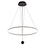 Светодиодная люстра Black LED Circle and Ball Lamp варинант исполнения - 2 | Loft Concept в Новосибирске