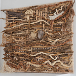 Большая Абстрактное Панно из веток и нитей Dryad Wall Art варинант исполнения - 1 | Loft Concept в Новосибирске