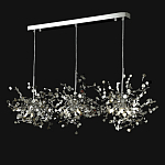 Люстра подвесная из трех частей с металлическими круглыми элементами Terzani Argent варинант исполнения - 9 | Loft Concept в Новосибирске