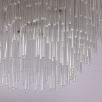 Люстра круглая с прозрачными стеклянными трубками Nembus варинант исполнения - 6 | Loft Concept в Новосибирске