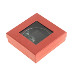 Зеркало карманное двухстороннее круглое из натурального камня Серафинит в подарочной упаковке Silver Stone Mirrors варинант исполнения - 4 | Loft Concept в Новосибирске