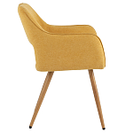 Стул в рогожке желтого цвета NEASAN STOOL варинант исполнения - 5 | Loft Concept в Новосибирске