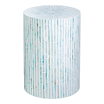 Столик с инкрустацией с перламутровым узором Dominic Blue варинант исполнения - 1 | Loft Concept в Новосибирске