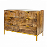 Комод с выдвижными ящиками и фактурным фасадом Termite варинант исполнения - 3 | Loft Concept в Новосибирске