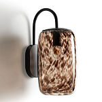 Бра с плафоном из янтарного стекла Amber Olmos Wall Lamp варинант исполнения - 2 | Loft Concept в Новосибирске