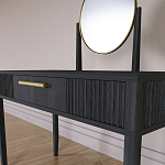 Туалетный Стол с зеркалом Primo Черный дуб варинант исполнения - 5 | Loft Concept в Новосибирске