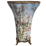 Фарфоровая ваза с изображением попугаев Eden Garden варинант исполнения - 2 | Loft Concept в Новосибирске