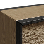 Комод 8 ящиков с подсветкой на рельефном фасаде Warm Industrial варинант исполнения - 8 | Loft Concept в Новосибирске