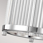 Подвесной светильник цвета хром с рифленым стеклянным цилиндрическим плафоном в современном стиле Feiss варинант исполнения - 6 | Loft Concept в Новосибирске