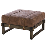 Пуф Duncan винтажная коричневая кожа  варинант исполнения - 2 | Loft Concept в Новосибирске