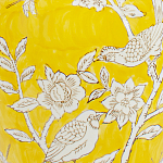 Настольная лампа желтая с изображением белых птиц Flight Among Acacia варинант исполнения - 6 | Loft Concept в Новосибирске