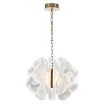 Люстра с крупными рельефным декором в виде лепестков 60 см Ethereal Bloom варинант исполнения - 3 | Loft Concept в Новосибирске