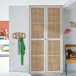 Шкаф с двумя дверцами из плетеного ротанга Tomio Wicker Furniture варинант исполнения - 9 | Loft Concept в Новосибирске