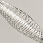 Люстра круглая каскадня с 5-ю плафонами из металлической сетки Mesh Lampshade Lighting варинант исполнения - 7 | Loft Concept в Новосибирске