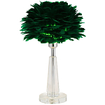 Настольная лампа с перьями Plumage Green Table Lamp варинант исполнения - 1 | Loft Concept в Новосибирске