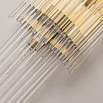 Бра с золотистым основанием и прозрачными трубками Nembus варинант исполнения - 3 | Loft Concept в Новосибирске