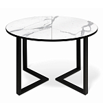 Стол обеденный раздвижной со столешницей белый мрамор Magali варинант исполнения - 2 | Loft Concept в Новосибирске