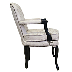 Кресло c растительным орнаментом Aubrey Classical Armchair beige jacquard варинант исполнения - 1 | Loft Concept в Новосибирске