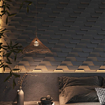 Гипсовая 3D Панель FIN варинант исполнения - 1 | Loft Concept в Новосибирске