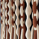 Дизайнерский Декор на стену с кисточками из хлопковых нитей wall panel Thread brushes варинант исполнения - 2 | Loft Concept в Новосибирске