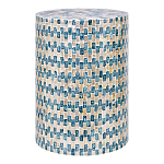 Столик с инкрустацией с перламутровым узором Rona варинант исполнения - 1 | Loft Concept в Новосибирске