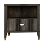 Прикроватная тумбочка с полкой Elsa Dreams Walnut  варинант исполнения - 6 | Loft Concept в Новосибирске