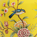 Настольная лампа желтая с изображением птиц Slip Away варинант исполнения - 6 | Loft Concept в Новосибирске