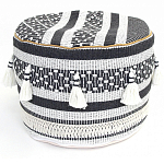 Пуф  Black and White Ornament варинант исполнения - 1 | Loft Concept в Новосибирске