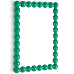 Настенное зеркало в зеленой раме Nya Green Mirror варинант исполнения - 2 | Loft Concept в Новосибирске