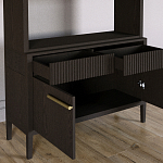 Стеллаж Primo с ящиками Темный орех варинант исполнения - 6 | Loft Concept в Новосибирске