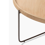 Журнальный стол с круглой деревянной столешницей Urban Style Space варинант исполнения - 1 | Loft Concept в Новосибирске