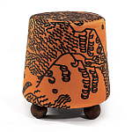 Пуф Wakonda Terracotta Tiger Mountain с Круглыми ножками  варинант исполнения - 4 | Loft Concept в Новосибирске