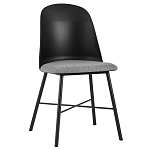 Стул из прочного пластика на металлическом основании Anora Black варинант исполнения - 1 | Loft Concept в Новосибирске