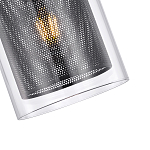 Подвесной светильник с сетчатым металлическим плафоном цилиндрической формы черный Metal Mesh варинант исполнения - 4 | Loft Concept в Новосибирске