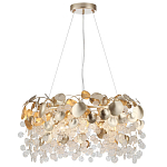 Люстра с декоративными подвесками из прозрачного стекла в форме монеток FAIRYTREE Light варинант исполнения - 7 | Loft Concept в Новосибирске