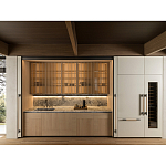 Кухонный гарнитур из камня и дерева с раздвижными дверцами TIVALÌ 2.0 Dada Engenereed Kitchen варинант исполнения - 4 | Loft Concept в Новосибирске