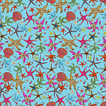 Stiletto Sideboard Blue nautical print варинант исполнения - 1 | Loft Concept в Новосибирске