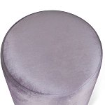 Пуф фиолетовый велюр на золотом металлическом основании Golden Belt варинант исполнения - 2 | Loft Concept в Новосибирске