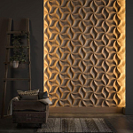 Гипсовая 3D панель с принтографией PM-46 варинант исполнения - 2 | Loft Concept в Новосибирске